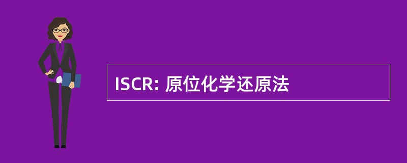 ISCR: 原位化学还原法