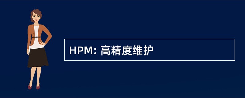 HPM: 高精度维护