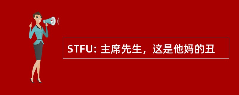 STFU: 主席先生，这是他妈的丑