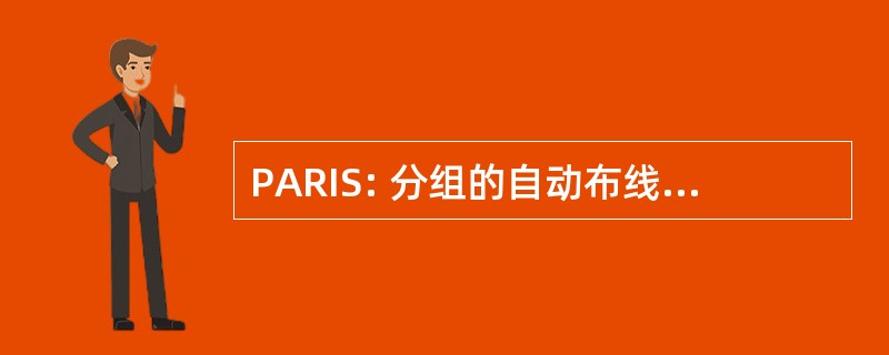 PARIS: 分组的自动布线综合的系统