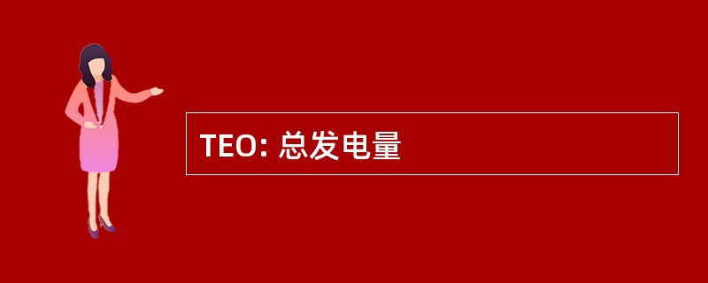 TEO: 总发电量