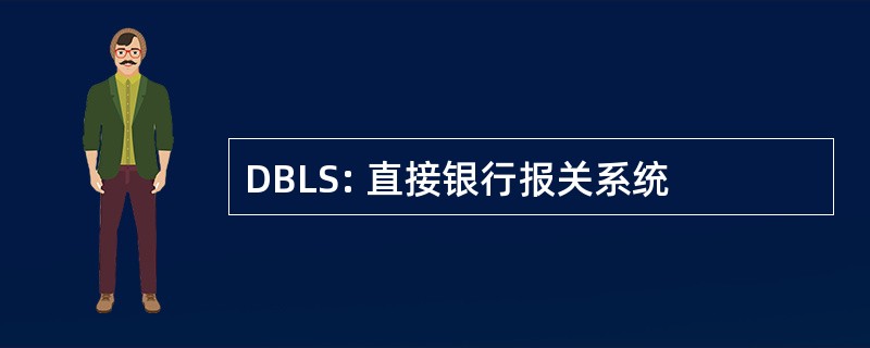 DBLS: 直接银行报关系统