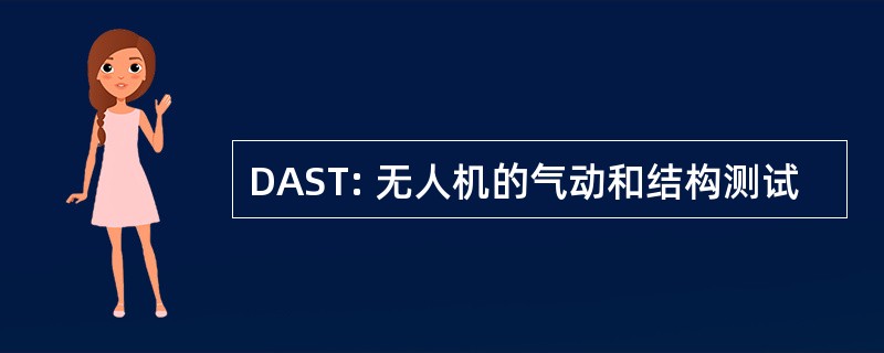 DAST: 无人机的气动和结构测试