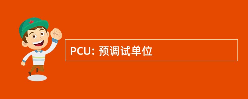 PCU: 预调试单位