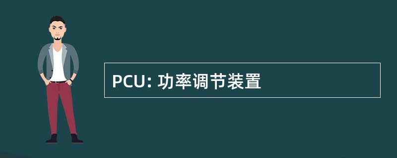 PCU: 功率调节装置