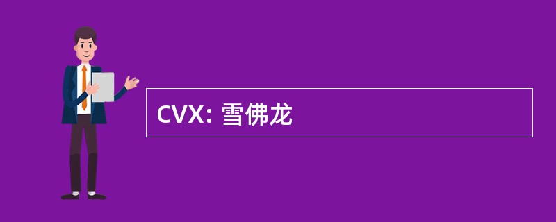 CVX: 雪佛龙