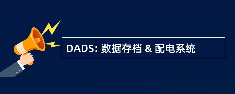 DADS: 数据存档 & 配电系统