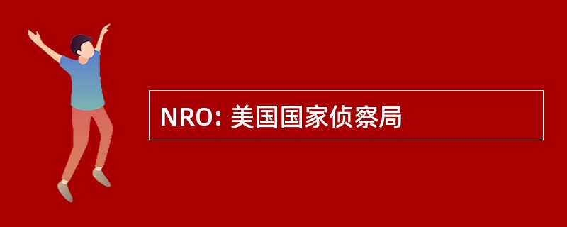 NRO: 美国国家侦察局