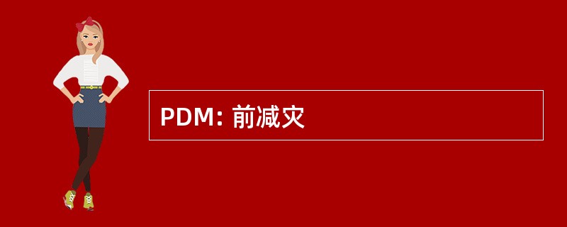 PDM: 前减灾