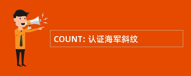 COUNT: 认证海军斜纹