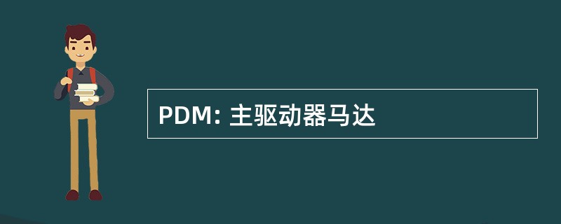 PDM: 主驱动器马达