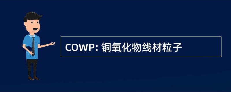 COWP: 铜氧化物线材粒子