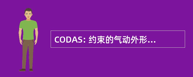 CODAS: 约束的气动外形的优化设计