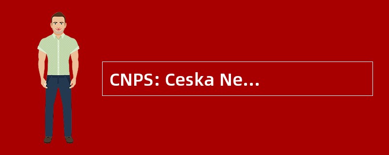 CNPS: Ceska Neuropsychofarmakologicka Spolecnost