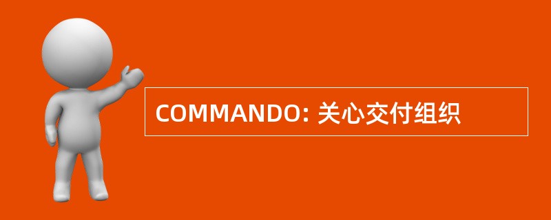 COMMANDO: 关心交付组织