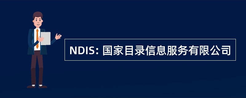 NDIS: 国家目录信息服务有限公司