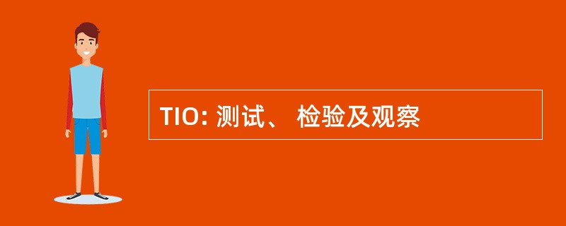 TIO: 测试、 检验及观察