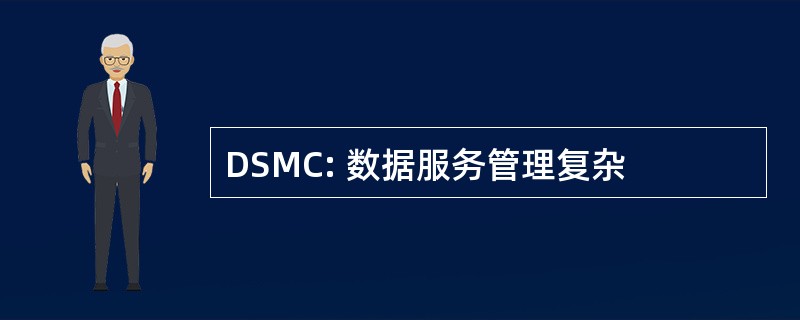 DSMC: 数据服务管理复杂