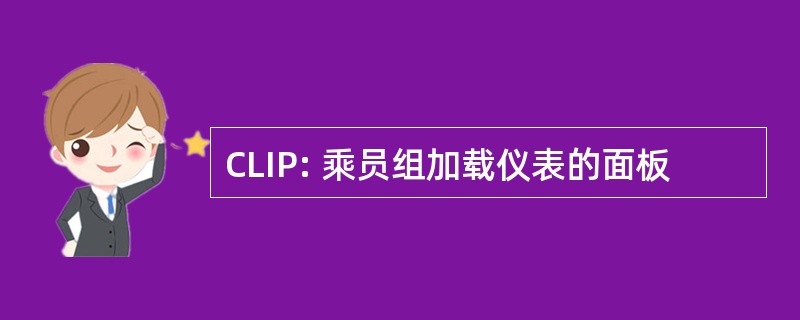 CLIP: 乘员组加载仪表的面板