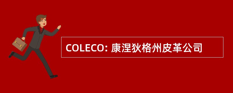 COLECO: 康涅狄格州皮革公司