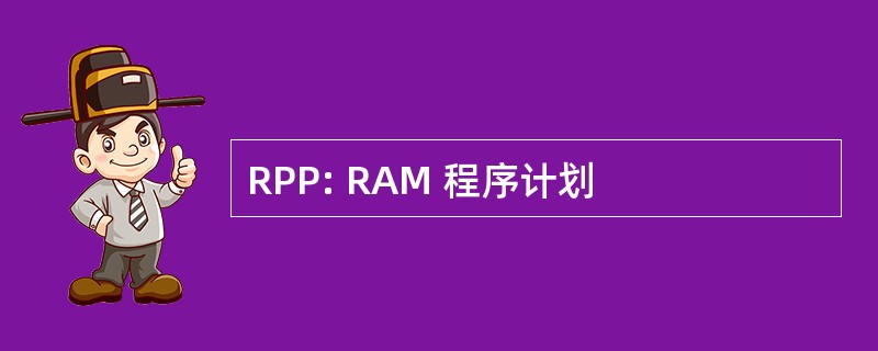 RPP: RAM 程序计划