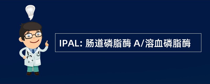 IPAL: 肠道磷脂酶 A/溶血磷脂酶