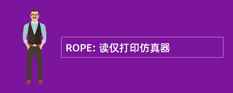 ROPE: 读仅打印仿真器