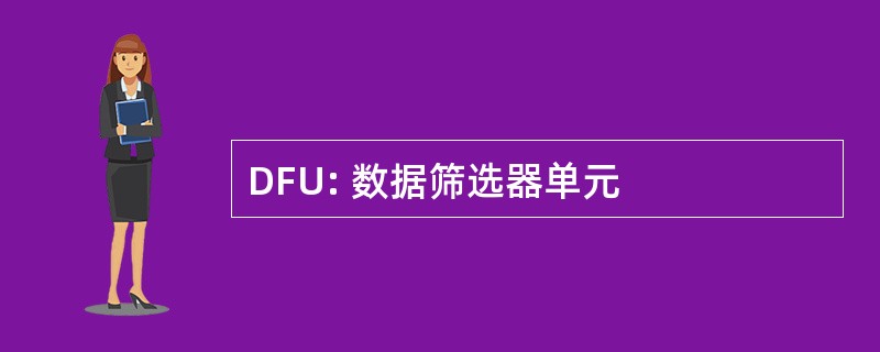 DFU: 数据筛选器单元