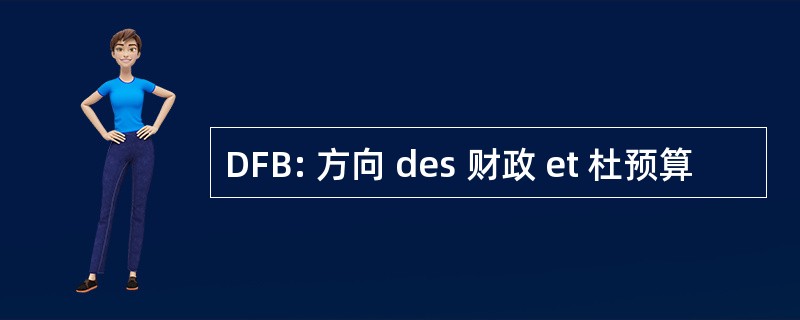 DFB: 方向 des 财政 et 杜预算