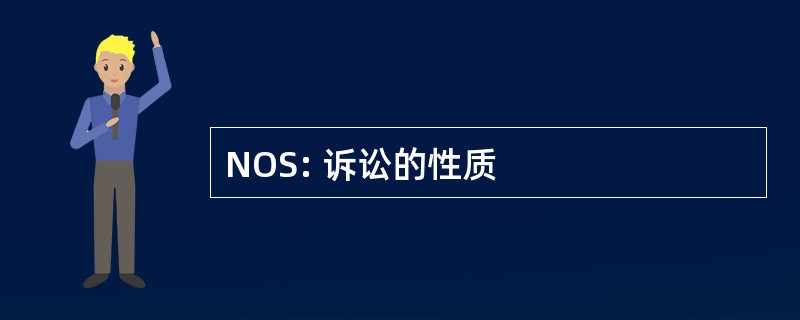 NOS: 诉讼的性质