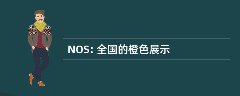 NOS: 全国的橙色展示