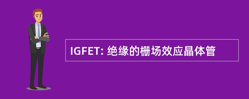 IGFET: 绝缘的栅场效应晶体管