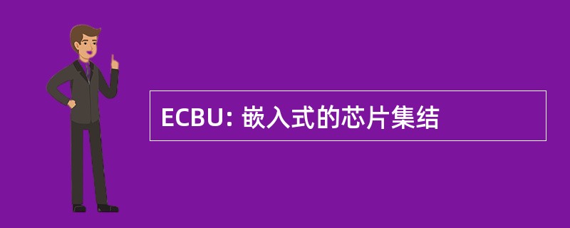 ECBU: 嵌入式的芯片集结