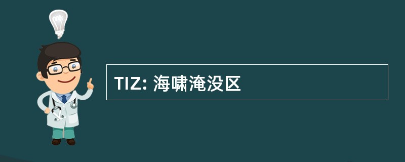 TIZ: 海啸淹没区