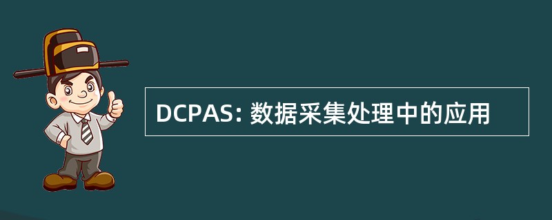 DCPAS: 数据采集处理中的应用