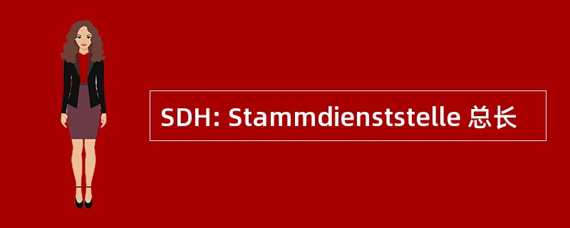 SDH: Stammdienststelle 总长