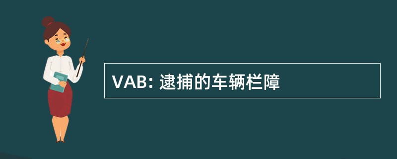 VAB: 逮捕的车辆栏障