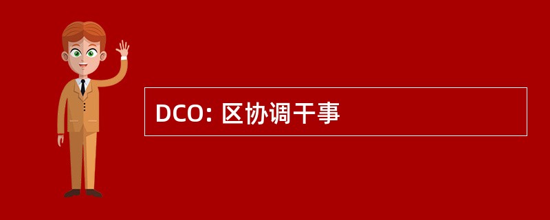 DCO: 区协调干事