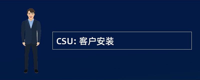 CSU: 客户安装