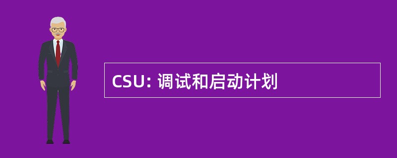 CSU: 调试和启动计划