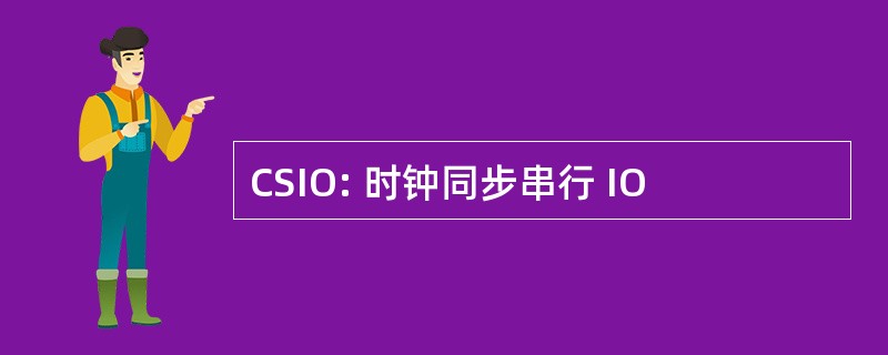 CSIO: 时钟同步串行 IO