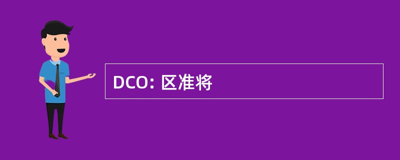 DCO: 区准将