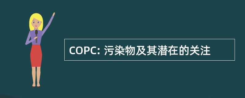 COPC: 污染物及其潜在的关注