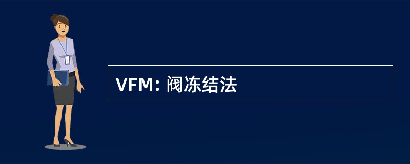 VFM: 阀冻结法