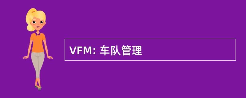 VFM: 车队管理