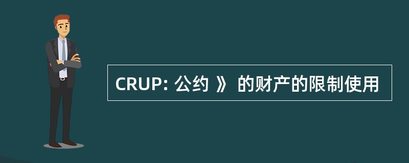 CRUP: 公约 》 的财产的限制使用