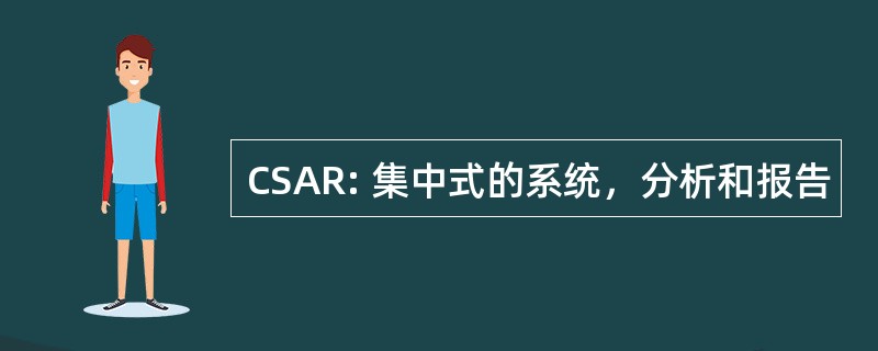 CSAR: 集中式的系统，分析和报告