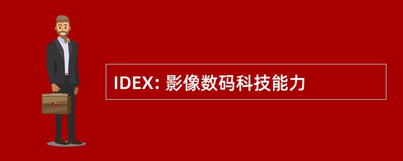 IDEX: 影像数码科技能力