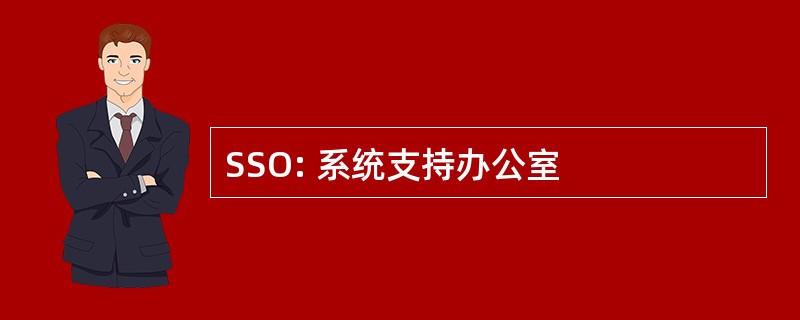 SSO: 系统支持办公室