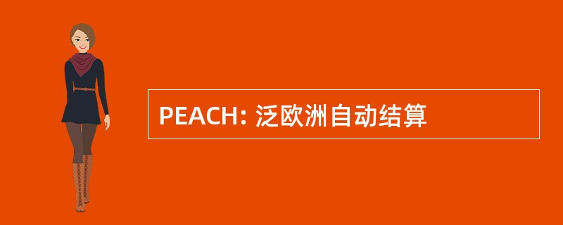 PEACH: 泛欧洲自动结算